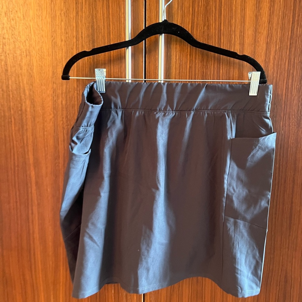 Gray Skort with Pocket